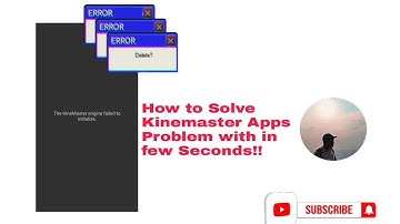The Kinemaster engine failed to initialize problem solution in Bangla kinemaster tutorial