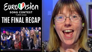 Eurovision 2022 - Vocal Coach Recap - THE FINAL