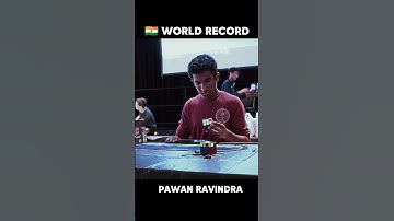 FASTEST CUBE SOLVE 🤯 EVER BY PAWAN RAVINDRA 🇮🇳 #shorts #rubikscube #viralshorts