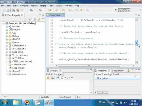 Code Composer Studio 4.2 demo - YouTube