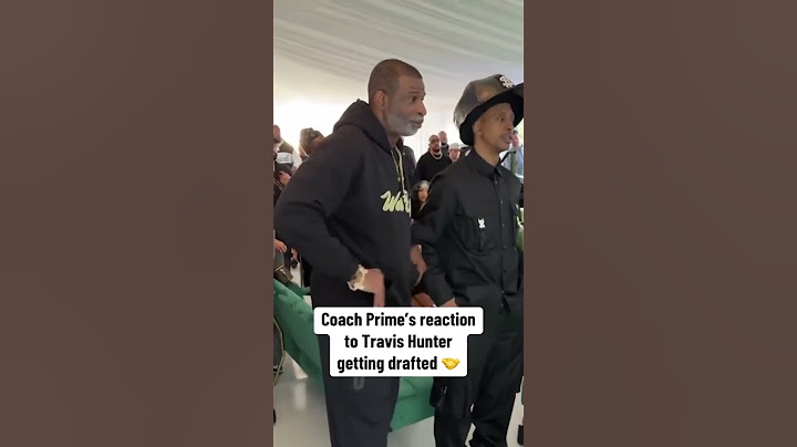 Deion's reaction to Travis Hunter being drafted 👏