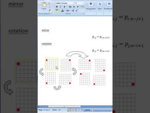 Mirrorize and rotate a matrix (Python)