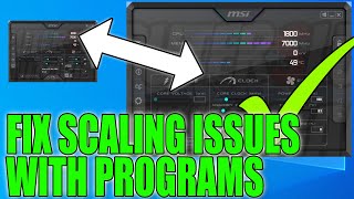 How To FIX Programs Not Scaling Properly On High Resolution In Windows 10 | Programs Open Small screenshot 2