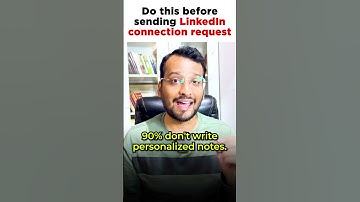 Do this before sending LinkedIn connection request #linkedintips #ytshorts #howtoconnect #linkedin
