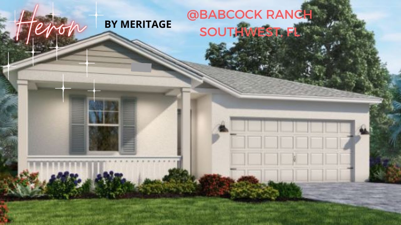 HERON MERITAGE 1,908 SF 3 BEDROOMS BABCOCK RANCH SOUTHWEST