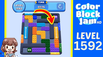 Color Block Jam Level 1592 Solution Walkthrough