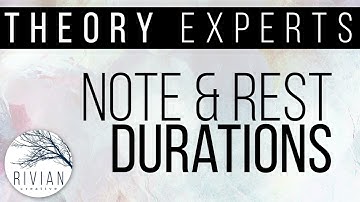 Music Note and Rest Durations for Theory Experts Curriculum by Rivian Creative