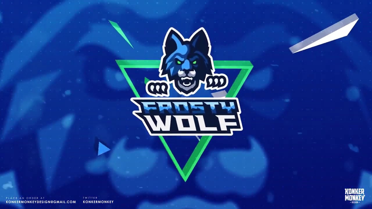 FrostyWolf Custom Twitch Branding Animated 🐺