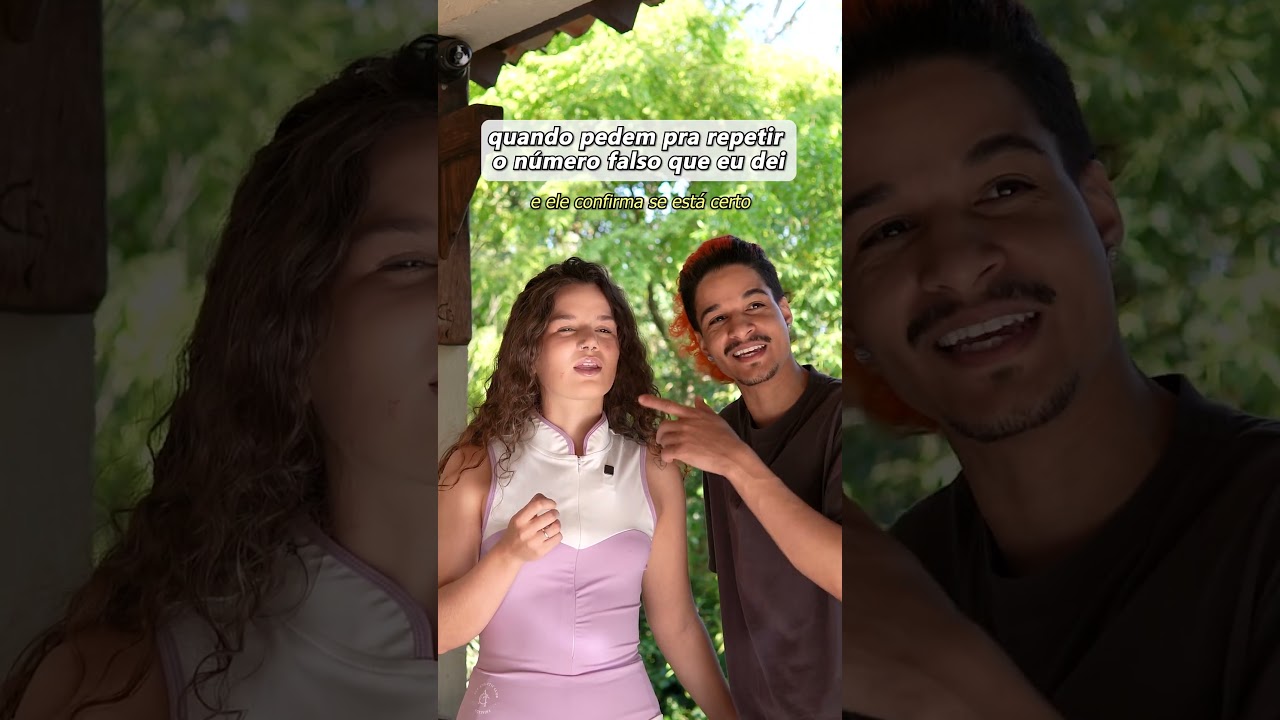 QUANDO PEDEM PRA REPETIR O NÚMERO FALSO QUE EU DEI