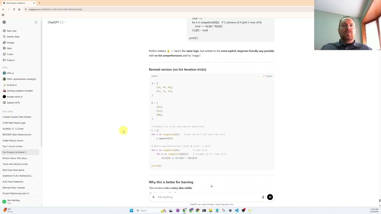 Bonus Day 3: Matrix Multiplication — The Engine Behind Model 3 Regression