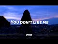 jomie - you don&#39;t like me (lyrics)