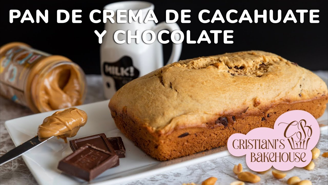 DELICIOSO PAN DE CREMA DE CACAHUATE Y CHOCOLATE - IDEAL PARA EL DESAYUNO - MUY POCOS INGREDIENTES