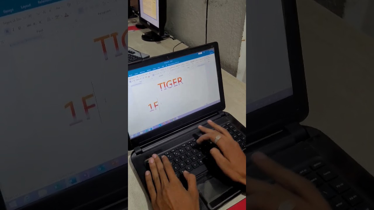 ms word me tiger ka symbol kese laye 