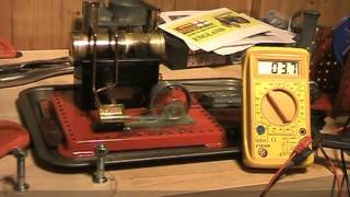 Clockwork & steam powered dynamo experiments