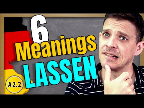 모든 의미를 가진 독일어 동사 "lassen"| A2 및 B1 레벨