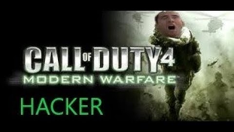 Spectating CoD4 hacker ruining game