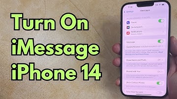 How to Turn on iMessage on iPhone 14