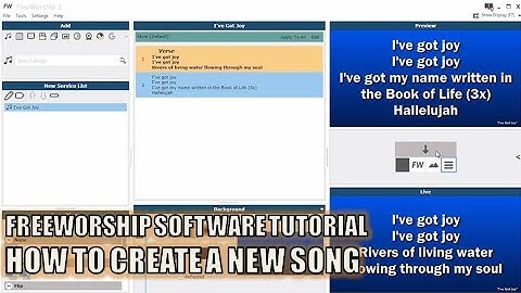 FREEWORSHIP SOFTWARE TUTORIAL: How To Create A New Song on Freeworship (TAGALOG)