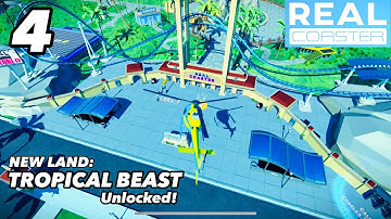 REAL COASTER: IDLE GAME | iOS | New Land: Tropical Beast Unlocked | Gameplay Part 4