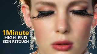 High - End Skin Retouch and skin softening in 1 minute photoshop