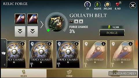 Dawn of Titans , Best forge 4star relic