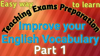 English vocabulary-For all Teaching Exams (CTET, KVS, DSSSB, TET.....)