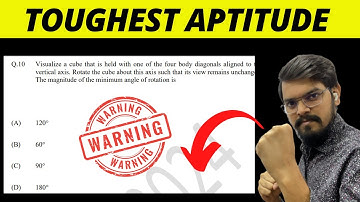 TOUGHEST Aptitude Question from Spatial Aptitude asked in GATE 2024 Paper