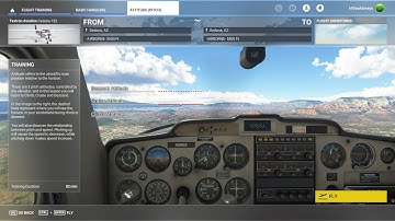 MSFS Flight Training 4 - Basic Handling - Attitude Pitch