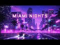 Miami Nights Cityscape Drive 🎶 Retro Beats for Focus &amp; Chill 🌅 Neon Drive Soundtrack
