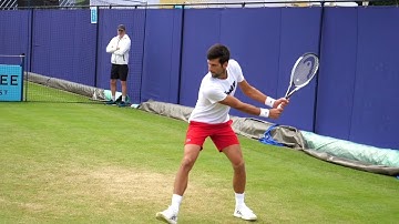 Novak Djokovic Backhand Slow Motion - ATP Tennis Two Handed Backhand Technique