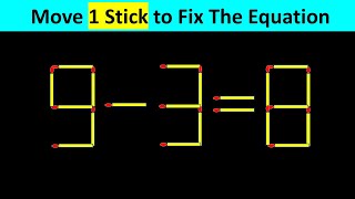 Matchstick Puzzle - Fix The Equation #matchstickpuzzle #simplylogical