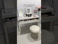 Luvo vanity stools  faux fur vanity chair  velvet chair  makeup room accessories