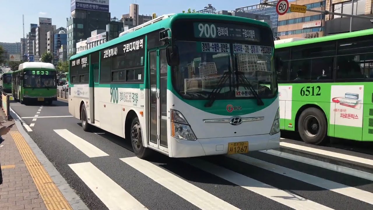 🇰🇷 Seoul And Gyeonggi Buses @ Guro Digital Complex (서울 버스 경기 버스 @  구로디지털단지역) - Youtube