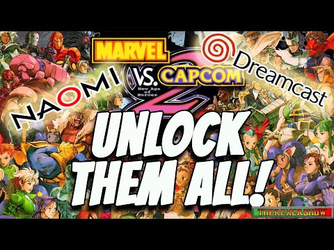 HOW TO UNLOCK MARVEL VS. CAPCOM 2 CHARACTERS!- Naomi & Dreamcast