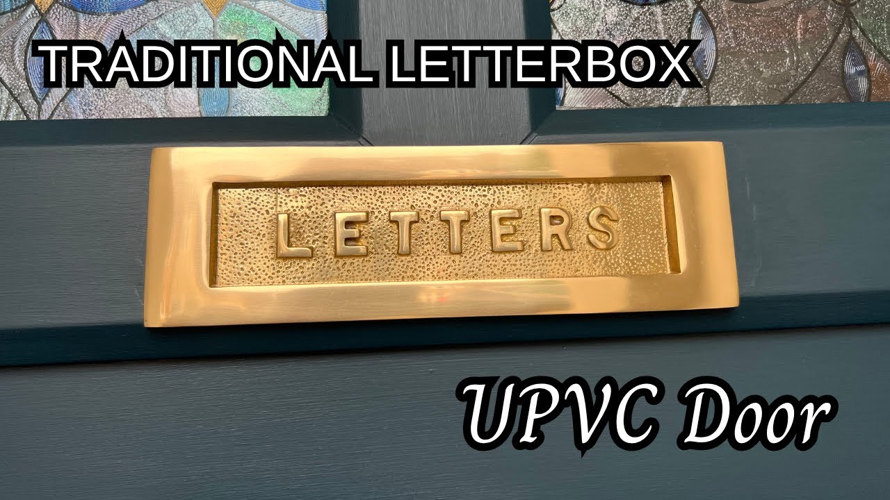 How to fit a traditional brass letterbox plate in a UPVC / Composite Door