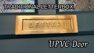 How to fit a traditional brass letterbox plate in a UPVC / Composite Door