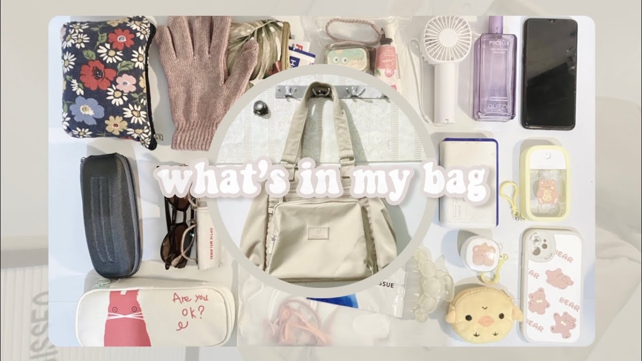 what's in my bag? 👜 [daily essentials] 2022 I Indonesia YouTube