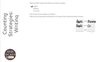 Counting Strategies: Writing Combinations (Grade 3) - OnMaths GCSE Maths Revision