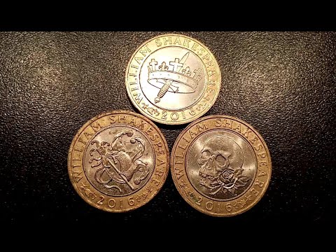 All 3 William Shakespeare £2 Coins VALUE + REVIEW