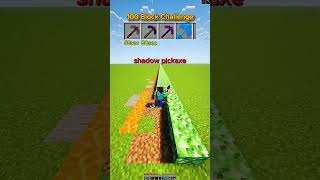 GOD PICKAXE vs 100 BLOCKS! ⛏️💎 This mining speed is absolutely UNREAL! 😱  #Minecraft