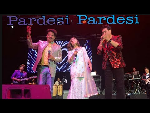 Pardesi Pardesi || Kumar Sanu,Udit Narayan and Alka Yagnik Live Concert || Raja Hindustani ||