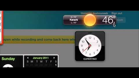 How do you change the city location in weather widget on MAC?