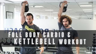 18 Minute Full Body Kettlebell \& Cardio Workout | The Body Coach with Technogym Master Trainer