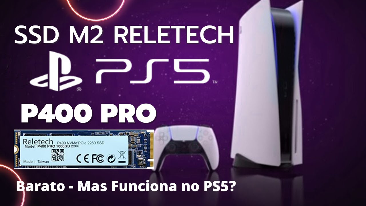 Reletech Disco duro M.2 SSD NVMe 2280 unicolor para PS5/escritorio