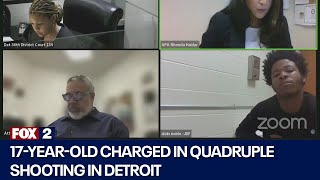 17yearold charged in quadruple shooting in Detroit