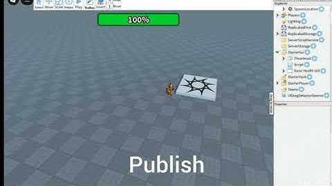Tutorial how to add health bar in studio lite #roblox #robloxedit #robloxshorts 