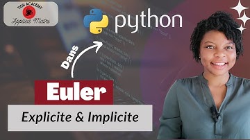 Méthode de Euler Explicite et Implicite Dans Python