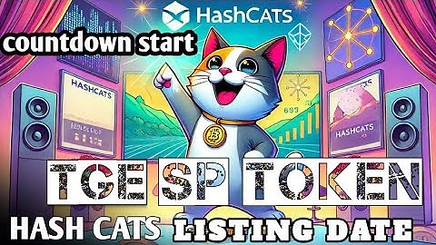 hashcats listing date | tge | claim your sp token | listing confirmed | coutdown start