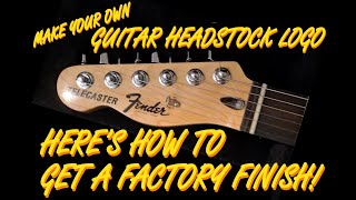 MAKE YOUR OWN GUITAR HEADSTOCK LOGO AND GET A FACTORY FINISH! BRIAN MAY TELECASTER REPLICA