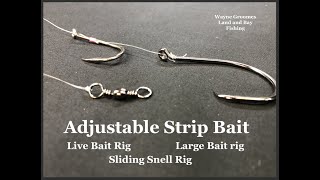 Easy knot for Sliding or Adjustable Strip Baits